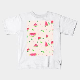 Watercolor watermelon slices Kids T-Shirt